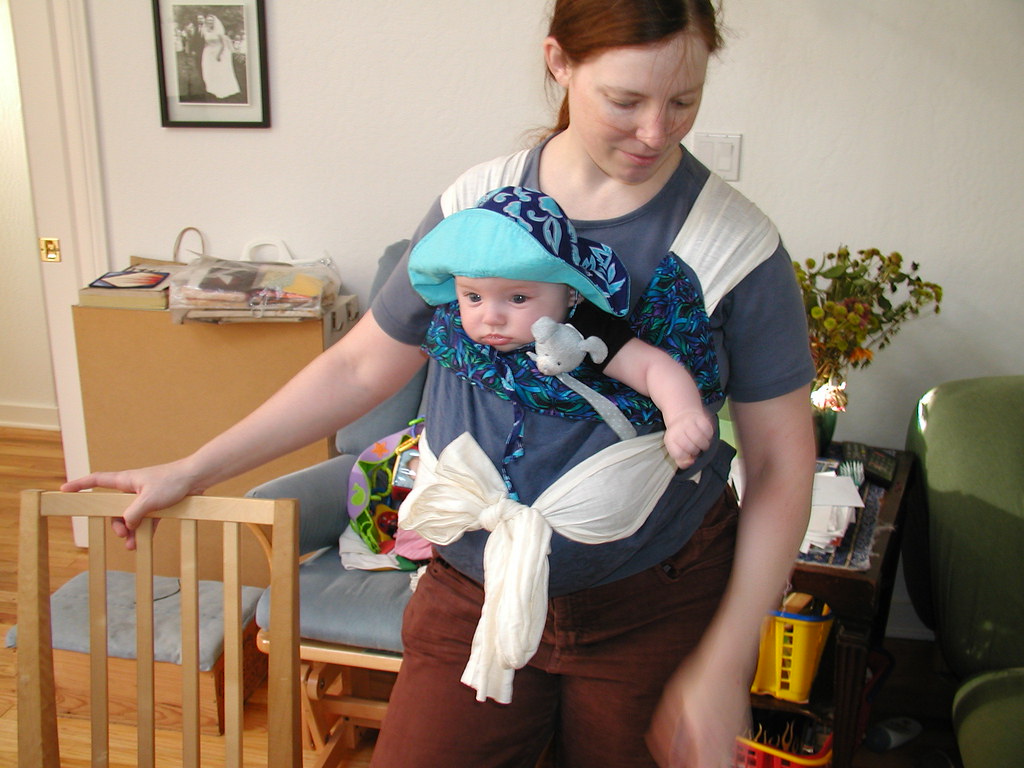 Baby carried facing away from parent